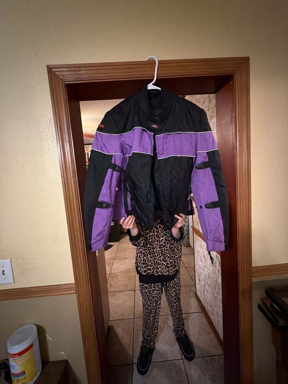 Xelement Advanced Motorcycle Gear Textile Jacket Black Purple Size M